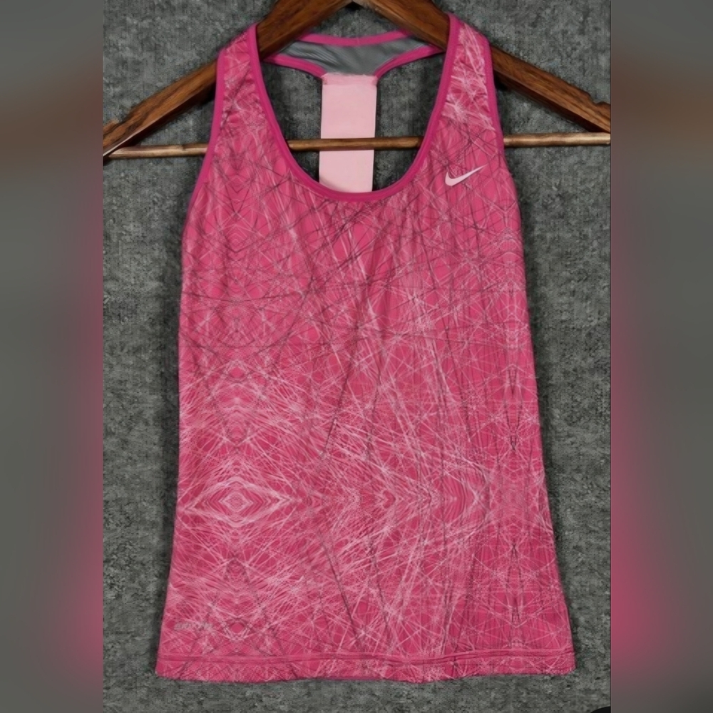 Nike Pink Racerback Athletic Shirt! Built In Bra